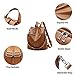 Wishliker Bolso Mochila Cuero Antirrobo Mochilas Tipo Casual para Mujer Imagen de Wishliker Bolso Mochila Cuero Antirrobo Mochilas Tipo Casual para Mujer