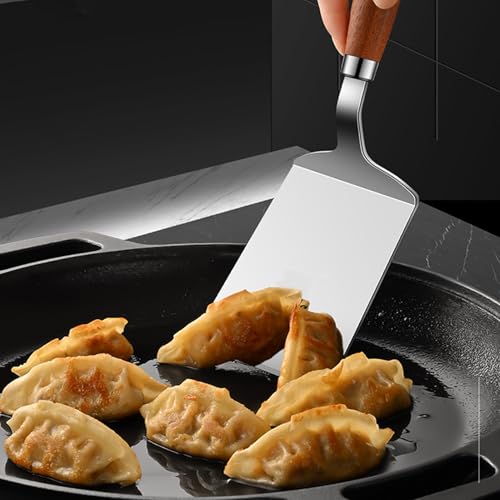 Pancake Spatula - Turner in acciaio , strumento di cottura sicuro per lavastoviglie, manico ergonomico comodo, accessorio da cucina senza bastoncini resistente al calore | Durablee multiuso - immagine 3