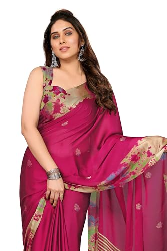 Image of MIRCHI FASHION Saree for Woman Chiffon Tie Dye Printed | Lightweight Daily Wear Women's Sari with Unstitched Blouse Piece (Available in 10 Colors)