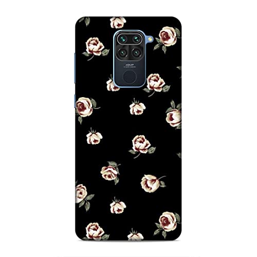 Image of Printed Mobile Back Hard Case Cover for Xiaomi Redmi Note 9 | Multi Roses, Black Background, A-2183