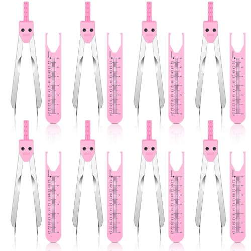 Pied à coulisse ECG de précision rose avec règle haute visibilité