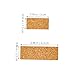 OSALADI 2bags Versatile Cork Memo Stickers Adhesive Bottle Labels Blank Removable for Home Office School Organization