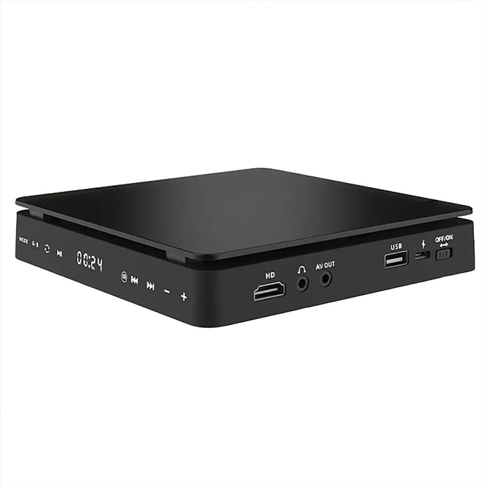 Lecteur DVD Lecteur DVD KC-708 HD 1080P Portable CD VCD HiFi Lecteur vidéo stéréo Fonctionne for projecteur TV