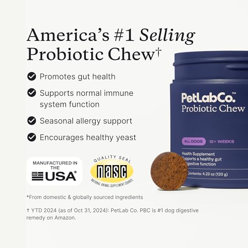 PetLab Co. Probiotics for Dogs, Support Gut Health, Occasional Diarrhea, Digestive Health & Seasonal Allergies - Pork Flavor - 30 Soft Chews - Packaging May Vary #2