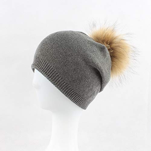 Chapeau chaud d'hiver contre le froid pour femme active gris