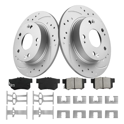 funire Rear Brake Pads And Rotors Kit Compatible With 2006-2015