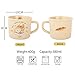 TREEWOO Cute Morning Coffee Mug 380ml/12oz Kawaii Bunny and Toast Bagel Household Ceramics Latte Milk Tea Cup for Boys Girls Kids Daughter Son Home Family (Toast)