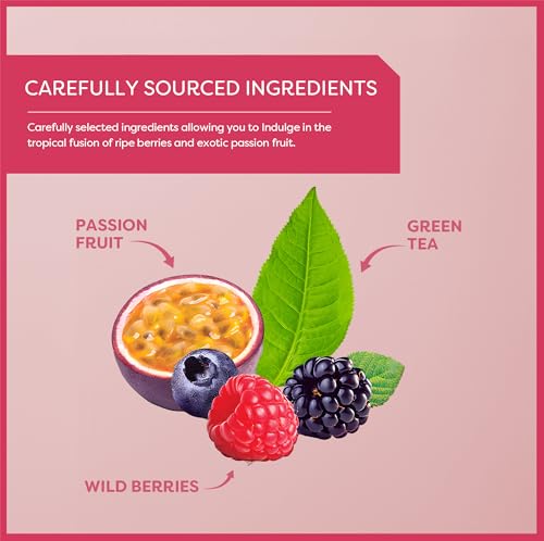 Té verde tropical con frutos rojos y maracuyá 20 saquitos miniatura 3