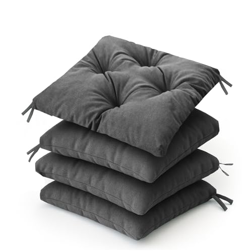 Bjird Wasserdichtes Stuhlkissen 45x45 cm – Gartenkissen für Stühle & Sessel – Dickes...