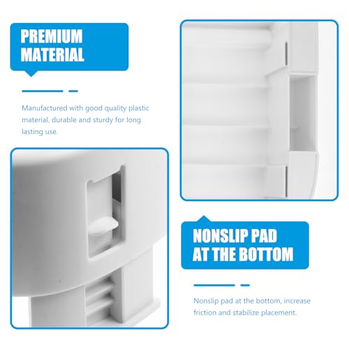 Soporte elevador para monitor portátil blanco de plástico antideslizante 7