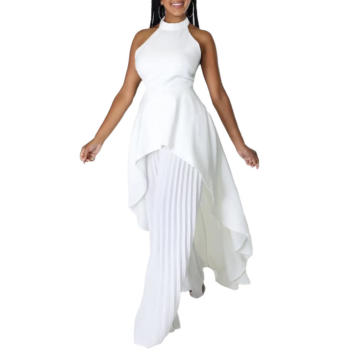 ORANDESIGNE Ensemble 2 Pièces Femme Été Débardeur Crop Top + Jupe Longue Fluide Bohème - Chic Élégant