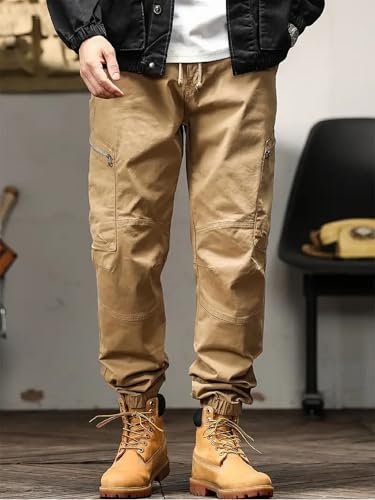 Image of Lymio Cargo for Men || Cotton Cargo Pant || Drawstring Waist Pant (Also Available in Plus Sizes) (89-92)