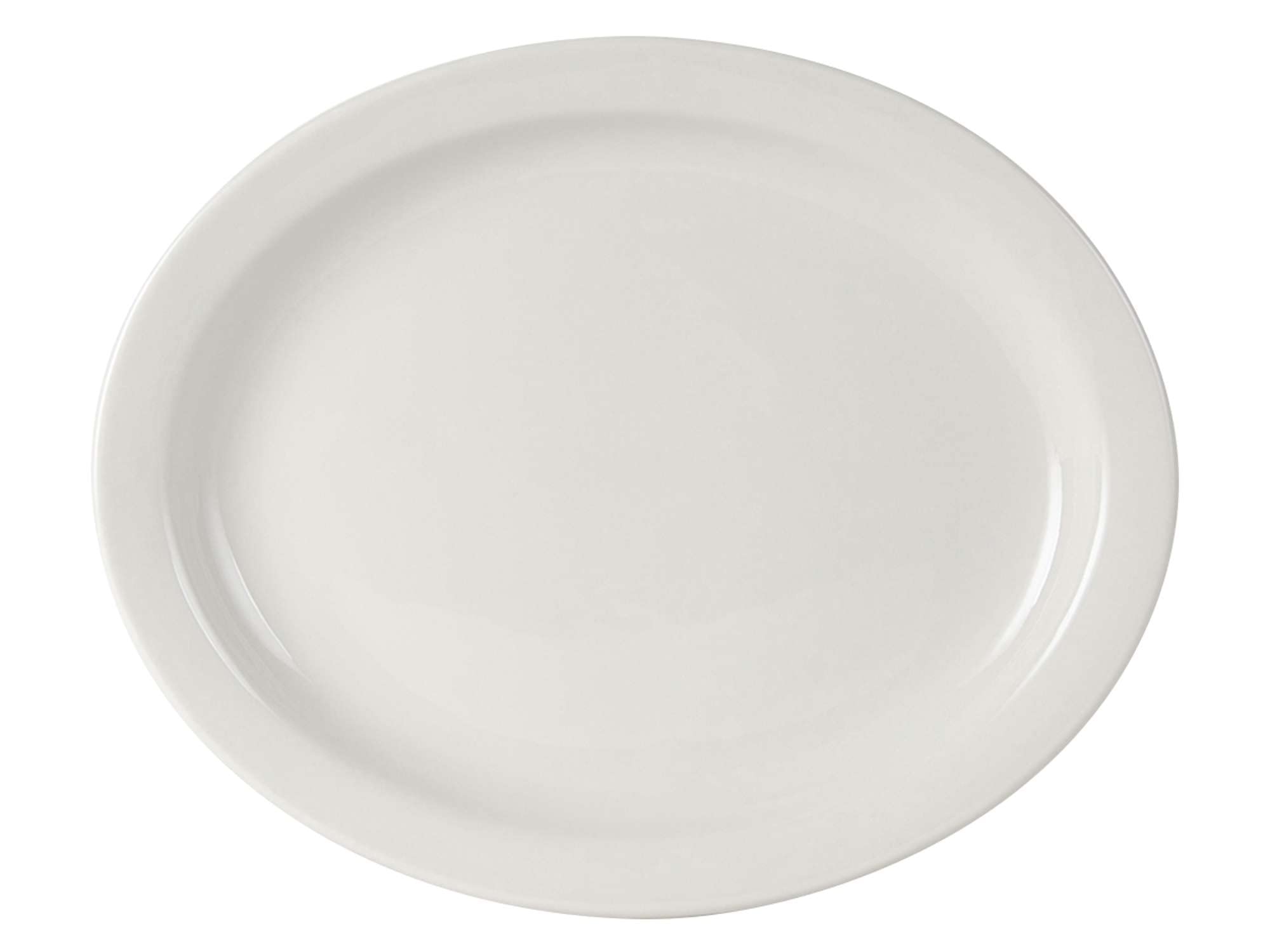 Tuxton 13-1/2-Inch x 11-Inch HL / Eggshell / Contemporary Platters