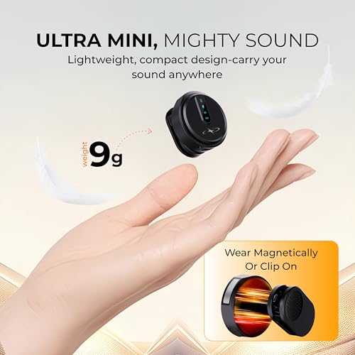 Image of FLYBALL Wireless Mic, for Andriod & iOS, with 3-Level AI ENC, 100m Range, 80H Recording, Reverb Mode, Long Battery Life, 2.4G Mic for YouTube, Interviews, Vlogging, Content Creation SLM 520 VL