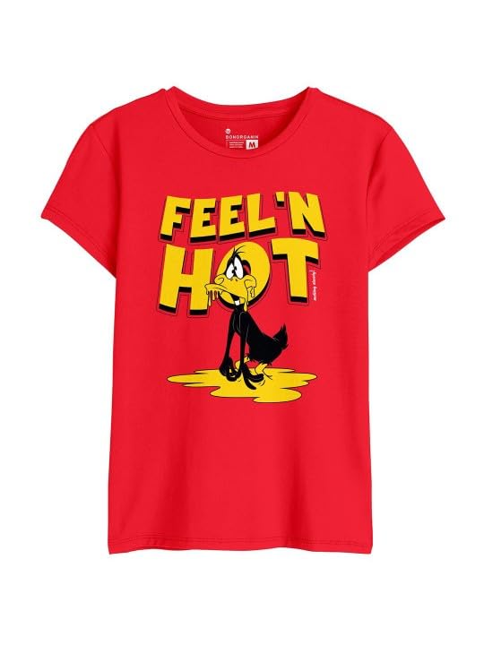 Image of Bon Organik Women's Cartoon Regular Fit T-Shirt