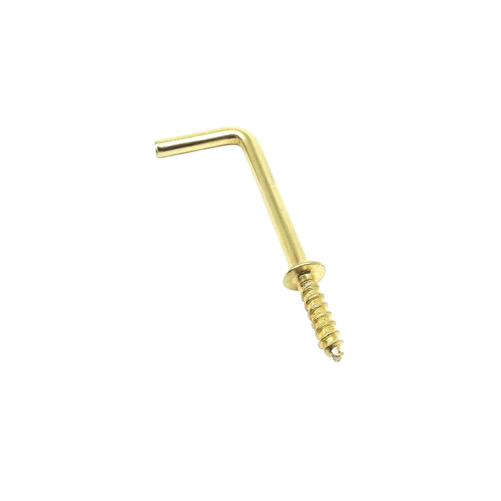 LZTDSBX Cup Hooks Screw 25pcs Picture Photo Frame Lamp Light Cabinet Plant Curtain Net Wire Eye Bolt Eyebolt in Hanger O L C Hook Clasp(L Shape,Length 25mm)