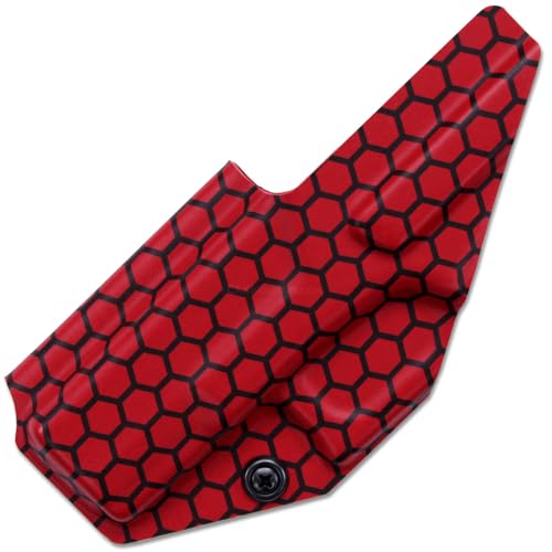 Image of KYDEX Thermoform Sheet - (Honeycomb Camo) - (E.M.T. Red /Black) - (8in x 12in) - (1 Sheet) - (for Holster Making, Cosplay, Hobby) - (USA Made)