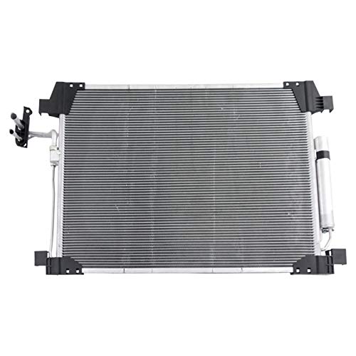 Image of TRQ A /C Condenser and Receiver Drier Assembly Compatible with 2011-2013 Infiniti M37 M56 2014-2017 Q70 3.7 5.6 2015-2017 Q70L 2018 Q70 3.7 Luxe 5.6 Luxe 2019 Q70