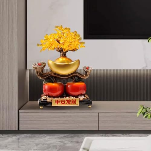 Árbol de Cristal del Dinero Feng Shui y Decoración Ruyi de Mesa 5