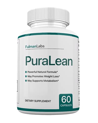 Official PuraLean Detox Pills by Fulman Labs, PureLean Weight Loss Supplement, 60 Capsules, 1 Month Supply