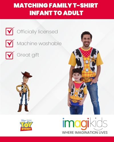 Disney Pixar Toy Story Woody Mens Matching Family Cosplay T-Shirt Orange Men Large thumb #3