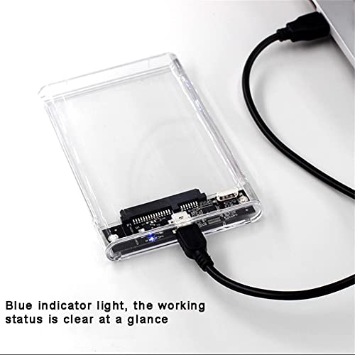 Cofre Transparente para Disco Duro 2.5" USB 3.0 Tipo-C miniatura 3