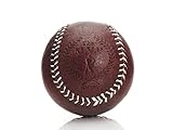 Modest Vintage Player Retro Heritage Brown Leather Baseball, White Stich