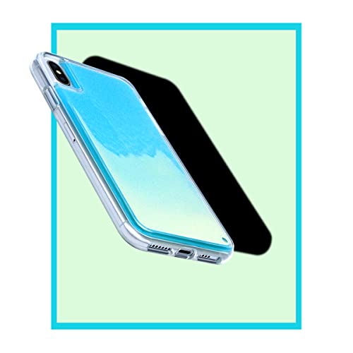 Losin Fluorescent Case Compatible With Iphone X/Iphone Xs Case Luxury Glow In The Darkness Noctiluncent Liquid Luminous Sand Hard Pc + Soft Tpu Fluorescent Case #TOP2