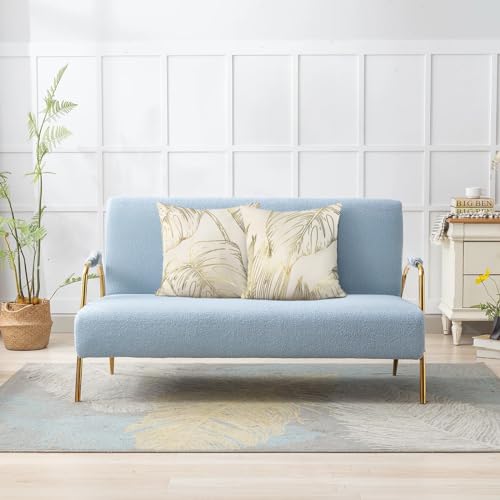 Bonhause Gold Leaves Cushion Covers 45 x 45 cm Gold Foil Printing Decorative Throw Pillow Covers Soft Velvet Pillowcases for Sofa Living Room Bedroom Home Decor Set of 2 - Cosy Home Interiors Bonhause Gold Leaves Cushion Covers 45 x 45 cm Gold Foil Printing Decorative Throw Pillow Covers Soft Velvet Pillowcases for Sofa Living Room Bedroom Home Decor Set of 2 - Image 3