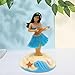 Juroicessry Solar Powered Dancing Figures Decoration - Solar Shaking Head Ornaments Hula Girl - Solar Powered Car Dashboard Interior Decoration Desktop Ornaments Shaking Head Figure Ornament