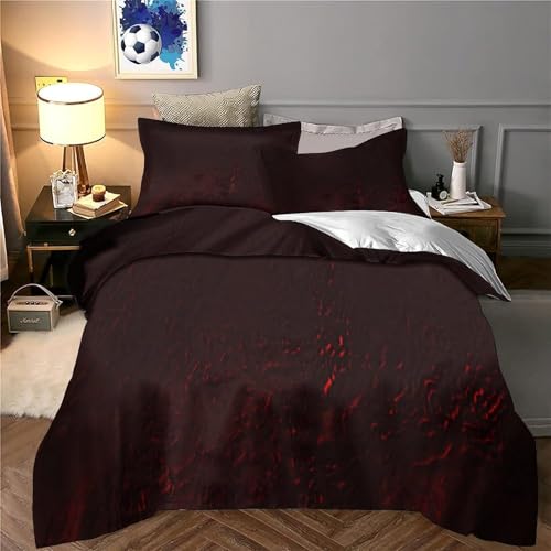 Housse de couette respirante marron avec impression 3D effet café doux - 6