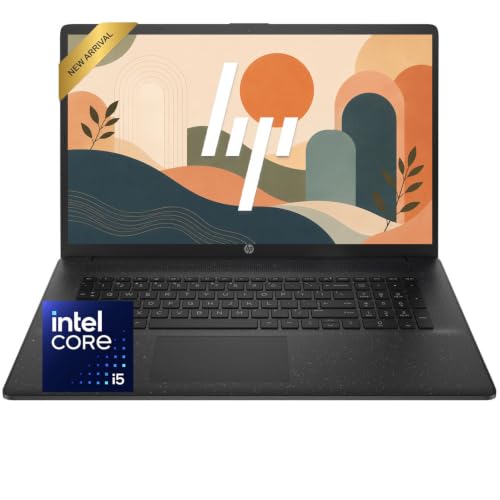 Image of HP 17.3 Inch Business Laptop Computer, 2026 Edition, Intel Core 5 120U, 16GB RAM, 256GB SSD, Large Screen, WI-FI 6, Windows 11 with Office 365 for The Web