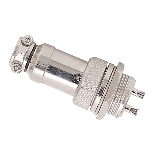Conector Aviation Plug Metal GX16 16 mm 2 pines miniatura 5
