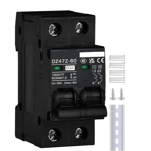 Interrupteur de déconnexion DC1000V 2P pour circuit solaire photovoltaïque 32A