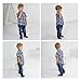 XUANHAO Toddler Boy Clothes 2T Boy Clothes 3T Boy Clothing Summer Short Sleeve Denim Ripped Pant Sets Button Plaid Tops Jeans Toddler Clothes For Boys 2T 3T