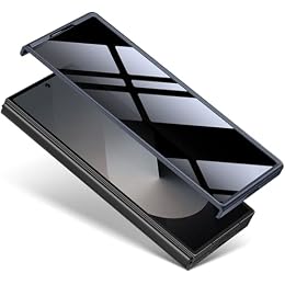 MOBOSI Privacy Screen Protector for Samsung Galaxy Fold Phone Case, Black