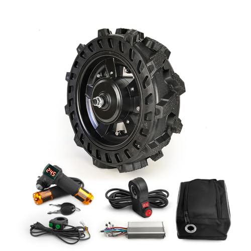 16 pouces agriculture solide roue 800W dc sans balais moyeu moteur kit pour chariots de brouette électrique (key throttle kit, 36V800W)