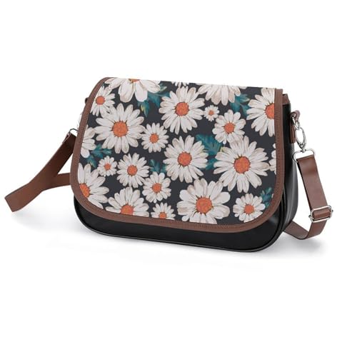 Sac fleur de marguerite l'accessoire en cuir poétique