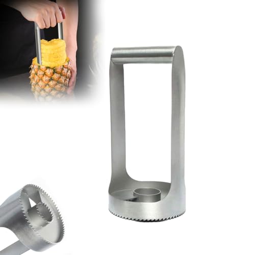 Food Grade Stainless Steel Pineapple Slicer, Coupe-ananas en acier inoxydable de qualité alimentaire, Coupe Ananas, Ananas Corer Acier Inoxydable Coupe-fruits Éplucheur
