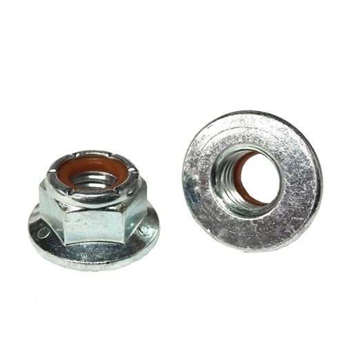 50 3 8 16 Hex Max 49 Off Flange Nylon Locknuts 5 Grade Zinc Insert F