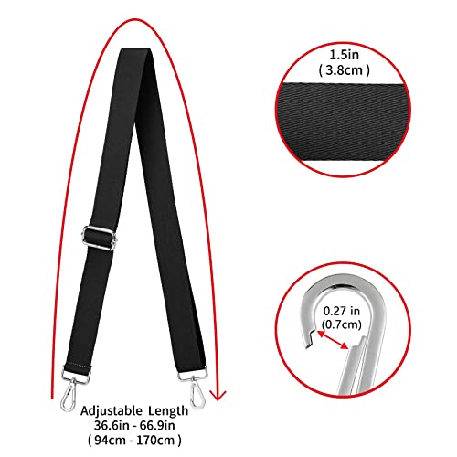 Image of ZOOEASS Wide Shoulder Strap (Solid),Adjustable Replacement Belt Crossbody Canvas Bag Handbag