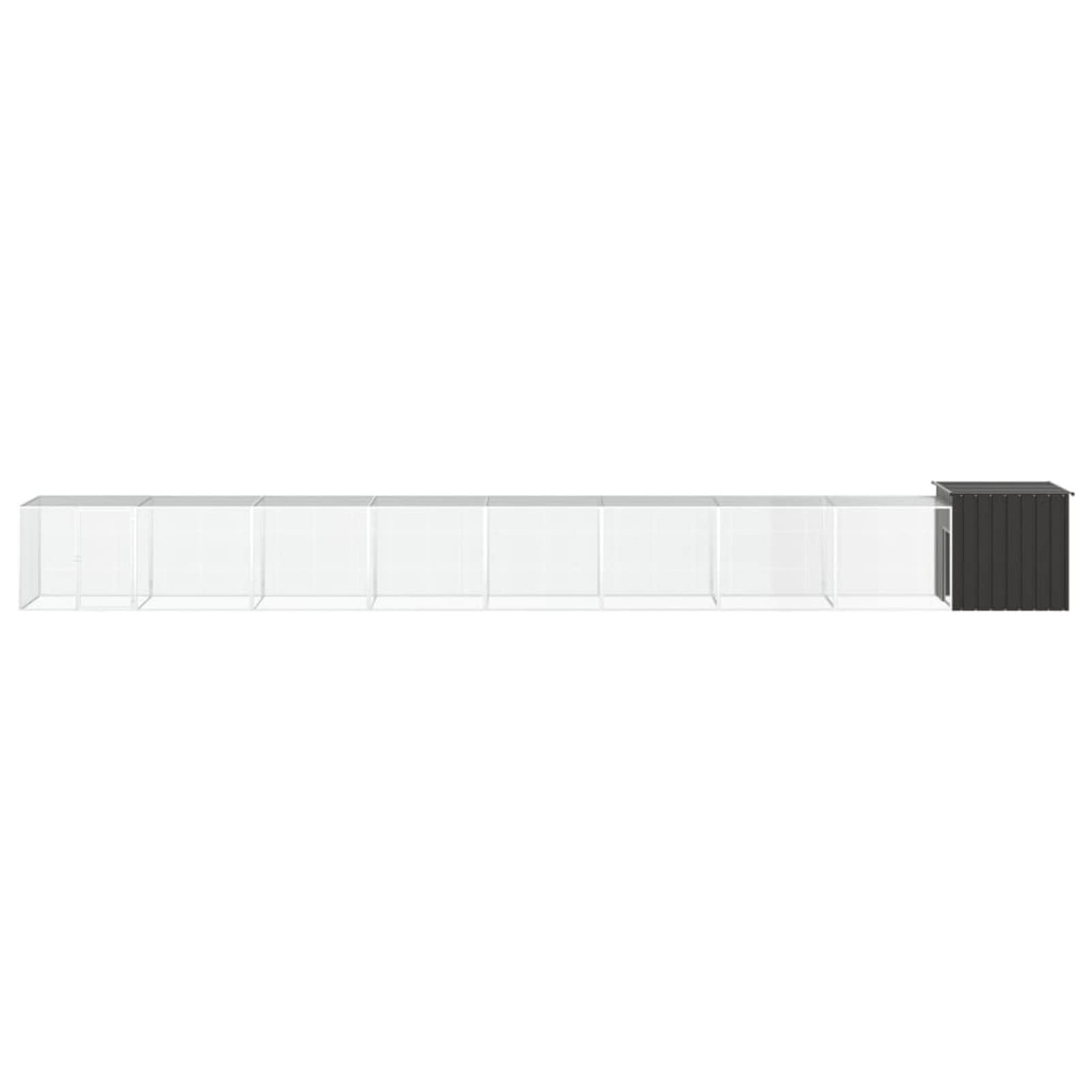 Klatka dla kur Stal ocynkowana Antracyt 900x91x100 cm, Klatki dla Królików, Klatka Świnki, Klatka chomika, Klatka dla kotów, Klatka Szynszyla, Skrzynia dla Królików - SPU:3106458