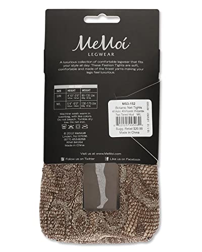 Image of MeMoi Women's Botanic Scene Net Tights