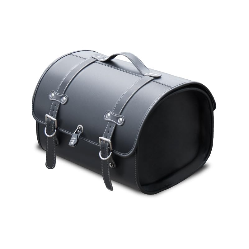 ZXZFDC Motorcycle Saddle Bag PU Leather for Kawasaki Ninja ZX-4 R