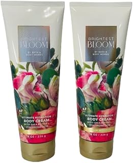Bath & Body Works Brightest Bloom Ultimate Hydration Body Cream 8 Ounces Pack of 2