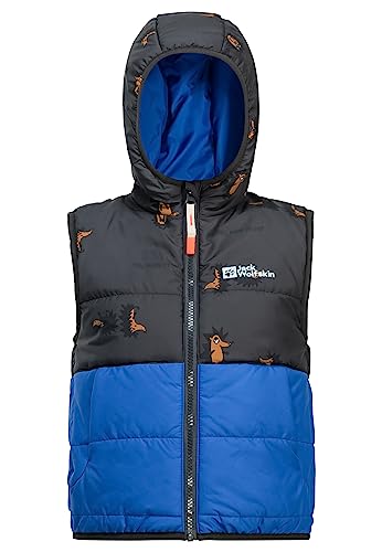 Jack Wolfskin Jungen GLEELY INS Hooded Vest K Weste, Nordic Sky, 140 cm