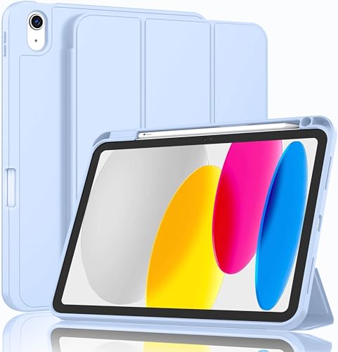 Image of ProElite Case Cover for Apple iPad (A16) 11th /10th Generation (2025 /2022), Smart Case for iPad 11th /10th Gen [Auto Sleep /Wake Cover] [Pencil Holder] [Soft Flexible Case] Recoil Series - Light Blue