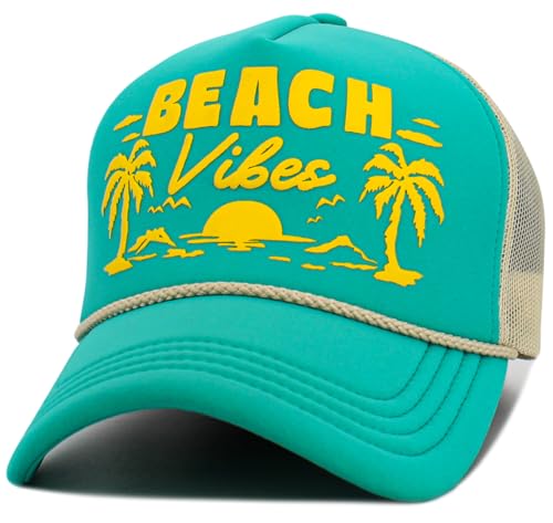 Image of Vacation Beach Camping Womens Baseball Cap Distressed Vintage Unconstructed Embroidered Patch Hat