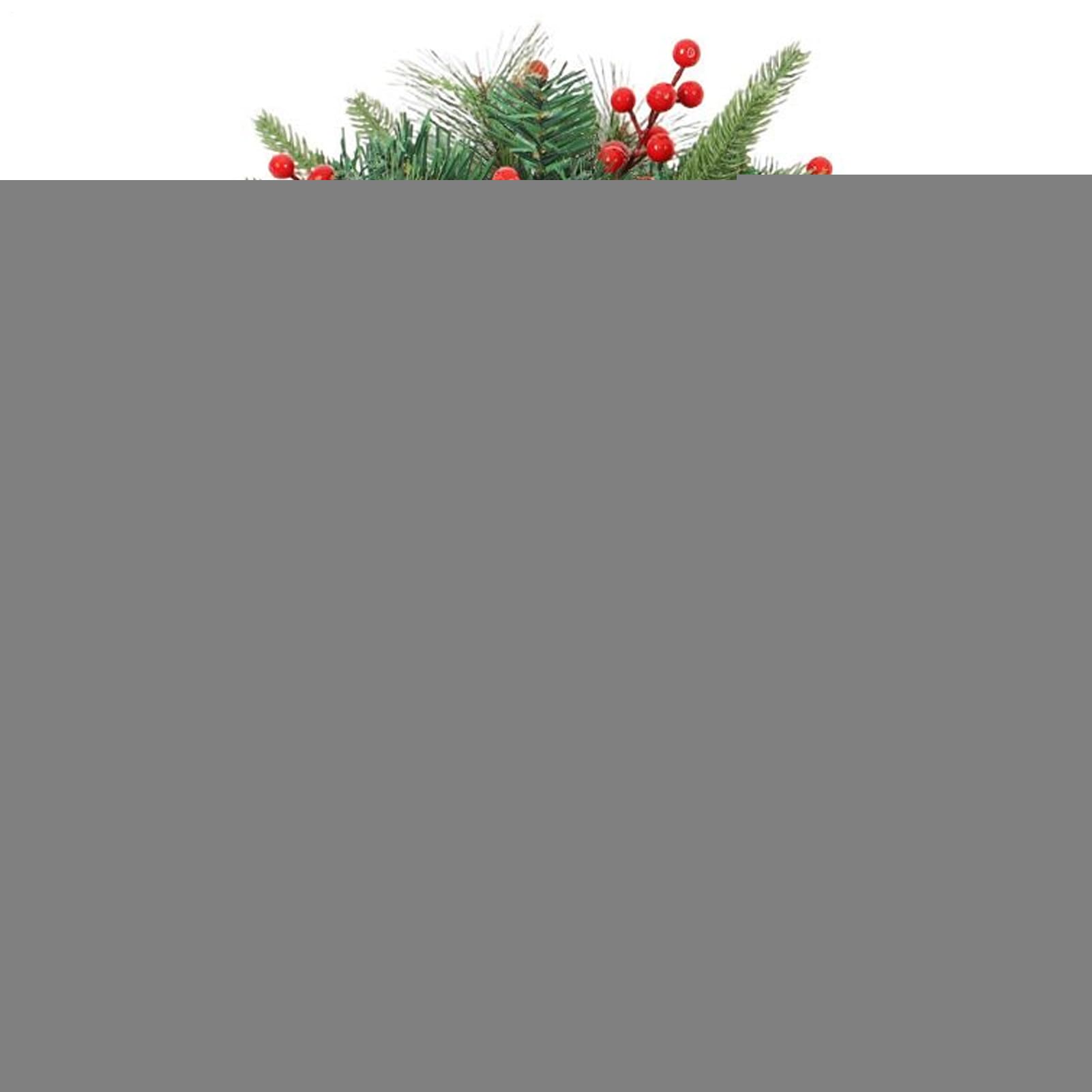 Arbre de cèdre artificiel avec baies rouges résistant extérieur