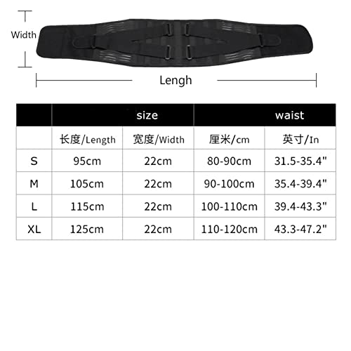 Cinturones de entrenamiento lumbar de masaje delgado y soporte ajustable unisex de espalda 6